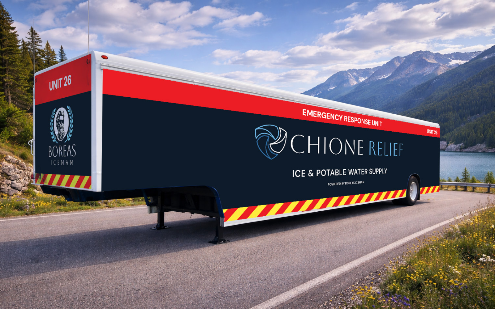 Chione Relief mobile ice and water unit